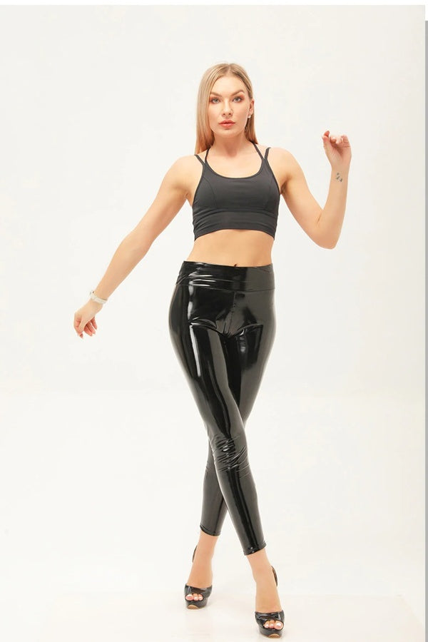 Legging 2025 cuir moulant