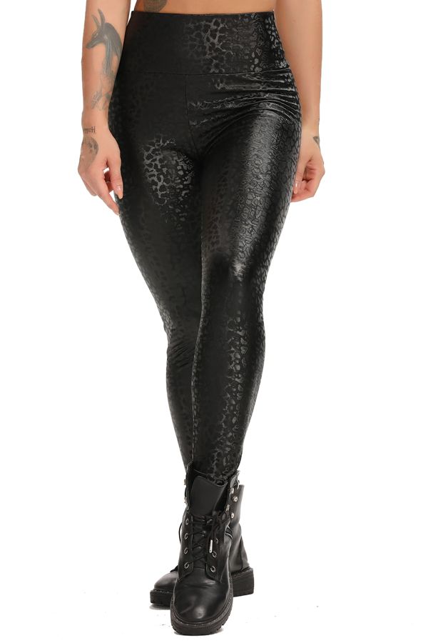 Legging simili cuir discount femme