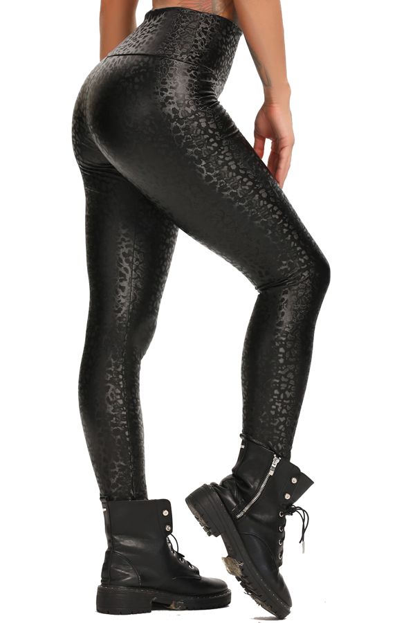 Legging Simili Cuir Femme