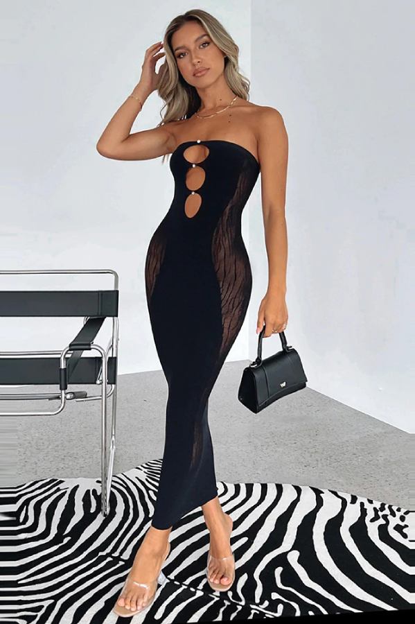 Robe best sale transparente longue