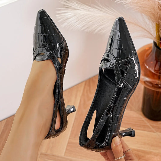 Escarpins Effet Croco