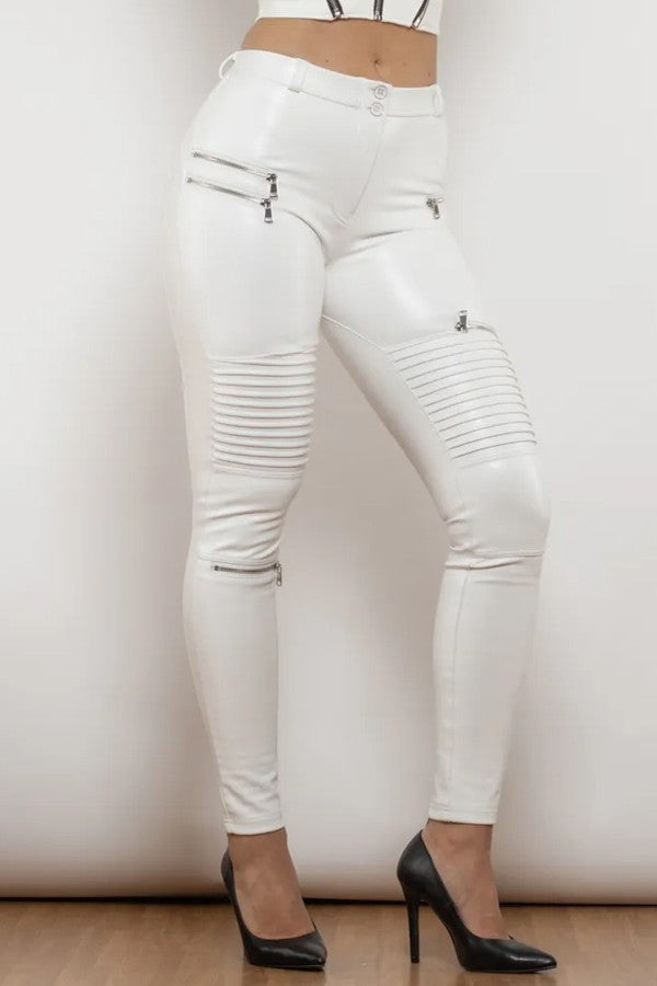 pantalon moulant blanc sexy - Mlle sexy