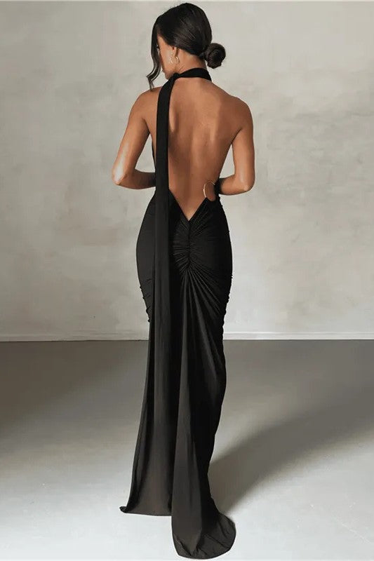 robe noire sexy femme