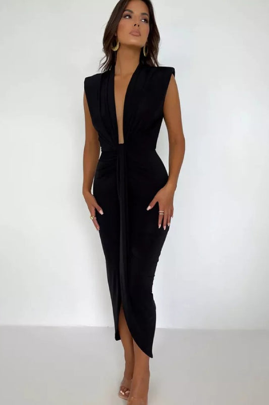 robe tailleur sexy noire