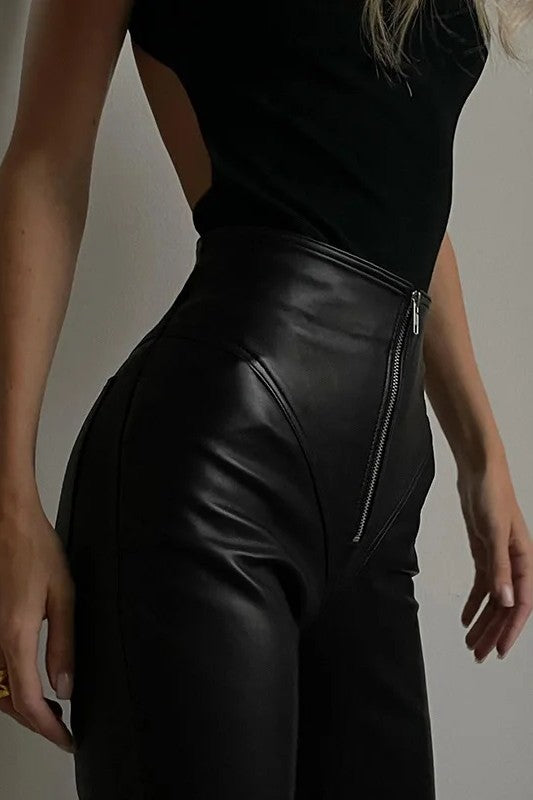 sexy pantalon cuir