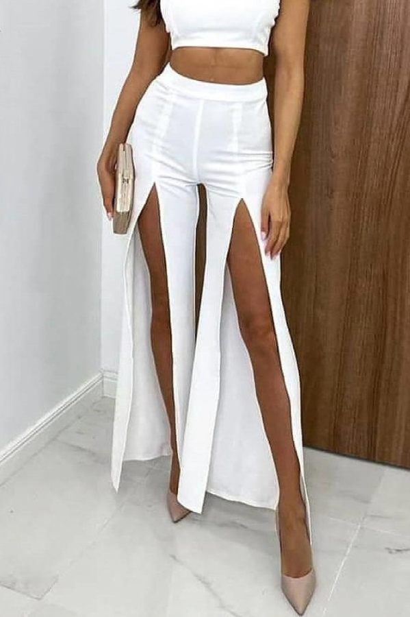 blanc pantalon sexy