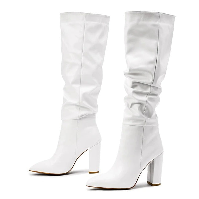 bottes blanches sexy femme