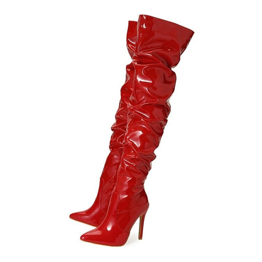 bottes rouges sexy femme