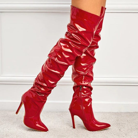 bottes rouges sexy