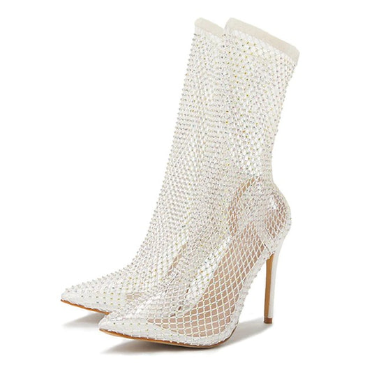 chaussure sexy blanche femme