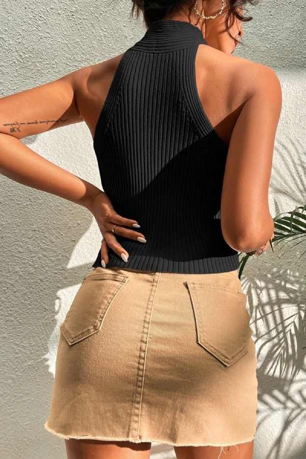 haut moulant sexy noir