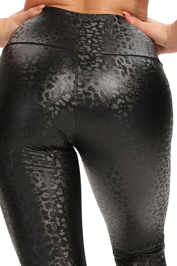 Legging Simili Cuir Femme