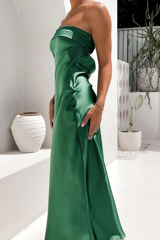 robe de soirée ultra sexy verte