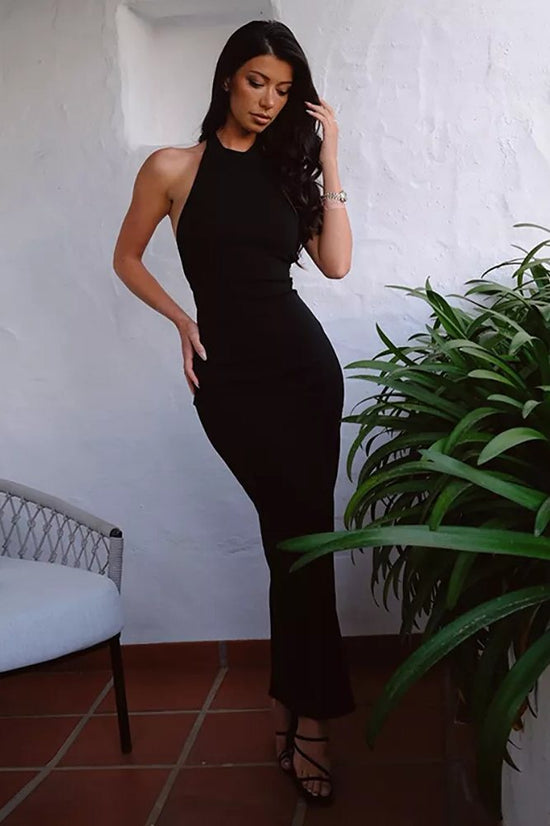 robe noir moulante sexy femme