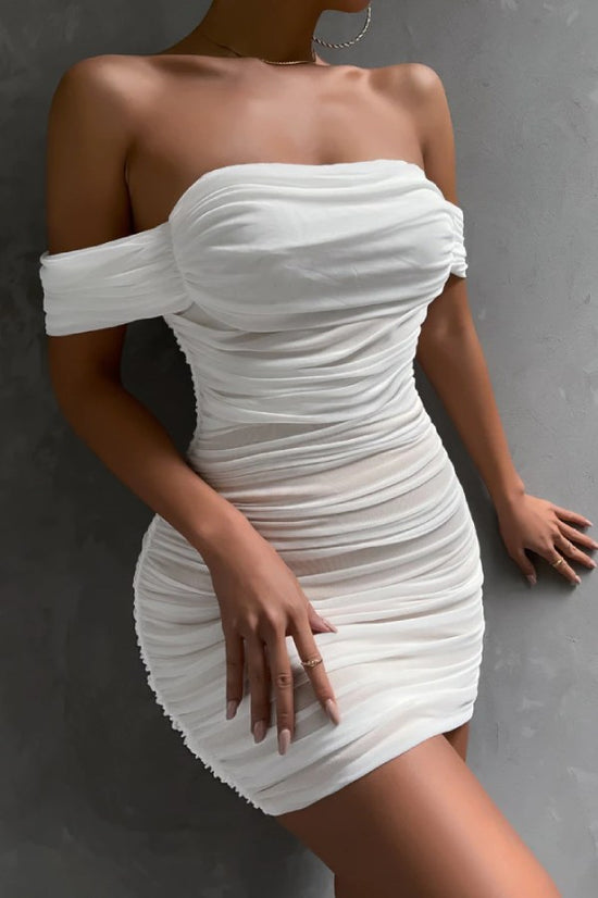 robe seduisante blanche femme